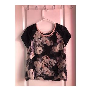 Sheer Floral Tee